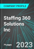 Staffing 360 Solutions Inc (STAF:NAS): Analytics, Extensive Financial Metrics, and Benchmarks Against Averages and Top Companies Within its Industry- Product Image