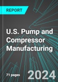 U.S. Pump and Compressor (Air or Gas) Manufacturing: Analytics, Extensive Financial Benchmarks, Metrics and Revenue Forecasts to 2030- Product Image