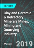 Clay and Ceramic & Refractory Minerals Mines, Mining and Quarrying Industry (U.S.): Analytics, Extensive Financial Benchmarks, Metrics and Revenue Forecasts to 2026, NAIC 212325- Product Image