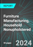 Furniture Manufacturing, Household Nonupholstered (U.S.): Analytics, Extensive Financial Benchmarks, Metrics and Revenue Forecasts to 2030, NAIC 337122- Product Image