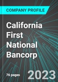 California First National Bancorp (CFNB:PINX): Analytics, Extensive Financial Metrics, and Benchmarks Against Averages and Top Companies Within its Industry- Product Image