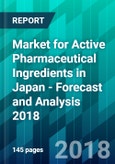 Market for Active Pharmaceutical Ingredients in Japan - Forecast and Analysis 2018- Product Image