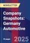 Company Snapshots: Germany Automotive - Product Image