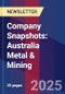 Company Snapshots: Australia Metal & Mining - Product Thumbnail Image