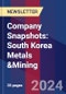 Company Snapshots: South Korea Metals &Mining - Product Thumbnail Image