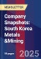 Company Snapshots: South Korea Metals &Mining - Product Thumbnail Image