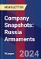 Company Snapshots: Russia Armaments - Product Image