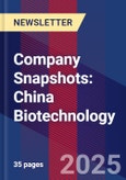 Company Snapshots: China Biotechnology- Product Image