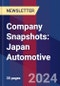 Company Snapshots: Japan Automotive - Product Thumbnail Image