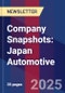 Company Snapshots: Japan Automotive - Product Image