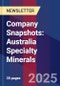 Company Snapshots: Australia Specialty Minerals - Product Thumbnail Image