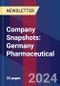 Company Snapshots: Germany Pharmaceutical - Product Thumbnail Image