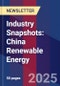 Industry Snapshots: China Renewable Energy - Product Image