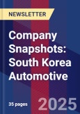 Company Snapshots: South Korea Automotive- Product Image