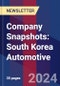 Company Snapshots: South Korea Automotive - Product Thumbnail Image