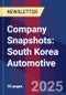 Company Snapshots: South Korea Automotive - Product Thumbnail Image