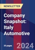 Company Snapshot: Italy Automotive- Product Image