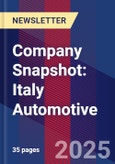 Company Snapshot: Italy Automotive- Product Image