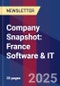 Company Snapshot: France Software & IT - Product Image