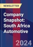 Company Snapshot: South Africa Automotive- Product Image