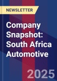 Company Snapshot: South Africa Automotive- Product Image