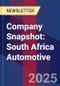 Company Snapshot: South Africa Automotive - Product Thumbnail Image