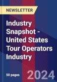 Industry Snapshot - United States Tour Operators Industry- Product Image