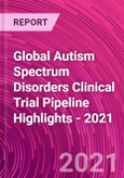 Global Autism Spectrum Disorders Clinical Trial Pipeline Highlights - 2021- Product Image