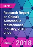Research Report on China's Automobile Maintenance Industry, 2018-2022- Product Image