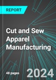 Cut and Sew Apparel Manufacturing (U.S.): Analytics, Extensive Financial Benchmarks, Metrics and Revenue Forecasts to 2030, NAIC 315200- Product Image