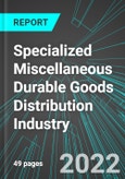 Specialized Miscellaneous Durable Goods (including Sporting Good, Toys & Games, Jewelry and Recyclables) Distribution Industry (U.S.): Analytics and Revenue Forecasts to 2028- Product Image
