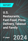 U.S. Restaurants, Fast-Food, Pizza Delivery, Takeout and Family: Analytics, Extensive Financial Benchmarks, Metrics and Revenue Forecasts to 2030- Product Image