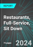 Restaurants, Full-Service, Sit Down (U.S.): Analytics, Extensive Financial Benchmarks, Metrics and Revenue Forecasts to 2030, NAIC 722511- Product Image