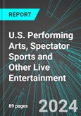 U.S. Performing Arts, Spectator Sports and Other Live Entertainment (Broad-Based): Analytics, Extensive Financial Benchmarks, Metrics and Revenue Forecasts to 2030- Product Image