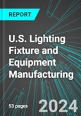 U.S. Lighting Fixture and Equipment (Including Controls, Lamps, Parts & Bulbs) Manufacturing: Analytics, Extensive Financial Benchmarks, Metrics and Revenue Forecasts to 2030- Product Image