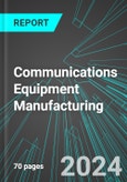 Communications Equipment Manufacturing (U.S.): Analytics, Extensive Financial Benchmarks, Metrics and Revenue Forecasts to 2030, NAIC 334200- Product Image