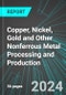 Copper, Nickel, Gold and Other Nonferrous Metal (except Aluminum) Processing and Production (U.S.): Analytics, Extensive Financial Benchmarks, Metrics and Revenue Forecasts to 2030, NAIC 331400 - Product Thumbnail Image