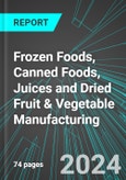 Frozen Foods, Canned Foods, Juices and Dried Fruit & Vegetable Manufacturing (U.S.): Analytics, Extensive Financial Benchmarks, Metrics and Revenue Forecasts to 2030, NAIC 311400- Product Image