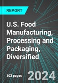 U.S. Food Manufacturing, Processing and Packaging, Diversified: Analytics, Extensive Financial Benchmarks, Metrics and Revenue Forecasts to 2030- Product Image
