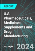 U.S. Pharmaceuticals, Medicines, Supplements and Drug Manufacturing: Analytics, Extensive Financial Benchmarks, Metrics and Revenue Forecasts to 2030- Product Image
