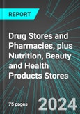 Drug Stores and Pharmacies (Pharmacy), plus Nutrition, Beauty and Health Products Stores (U.S.): Analytics, Extensive Financial Benchmarks, Metrics and Revenue Forecasts to 2030, NAIC 446000- Product Image