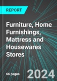 Furniture, Home Furnishings, Mattress and Housewares Stores (U.S.): Analytics, Extensive Financial Benchmarks, Metrics and Revenue Forecasts to 2030, NAIC 442000- Product Image