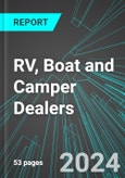 RV, (Recreational Vehicle) Boat and Camper Dealers (U.S.): Analytics, Extensive Financial Benchmarks, Metrics and Revenue Forecasts to 2030, NAIC 441200- Product Image