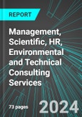 Management, Scientific, HR, Environmental and Technical Consulting Services (U.S.): Analytics, Extensive Financial Benchmarks, Metrics and Revenue Forecasts to 2030, NAIC 541600- Product Image
