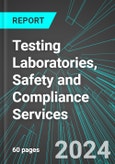 Testing Laboratories, Safety and Compliance Services (U.S.): Analytics, Extensive Financial Benchmarks, Metrics and Revenue Forecasts to 2030, NAIC 541380- Product Image