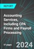Accounting Services, Including CPA Firms and Payroll Processing (U.S.): Analytics, Extensive Financial Benchmarks, Metrics and Revenue Forecasts to 2030, NAIC 541200- Product Image