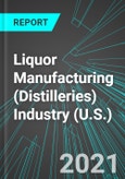Liquor Manufacturing (Distilleries) Industry (U.S.): Analytics, Extensive Financial Benchmarks, Metrics and Revenue Forecasts to 2027, NAIC 312140- Product Image