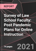 Survey of Law School Faculty: Post Pandemic Plans for Online Instruction- Product Image