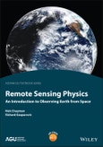 Remote Sensing Physics. An Introduction to Observing Earth from Space. Edition No. 1. AGU Advanced Textbooks- Product Image