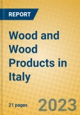 Wood and Wood Products in Italy- Product Image